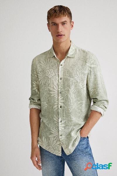 Camicia a maniche lunghe floreale