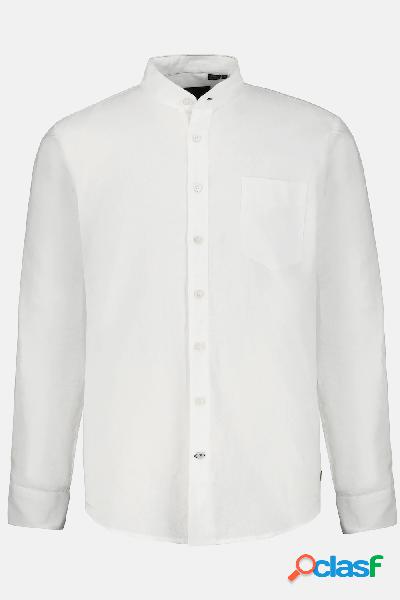 Camicia in misto lino dalla vestibilità moderna con