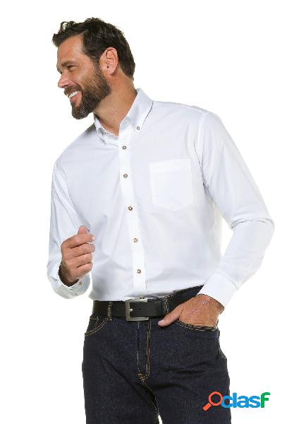 Camicia, in stile Tracht, modern fit, Uomo, Bianco, Taglia: