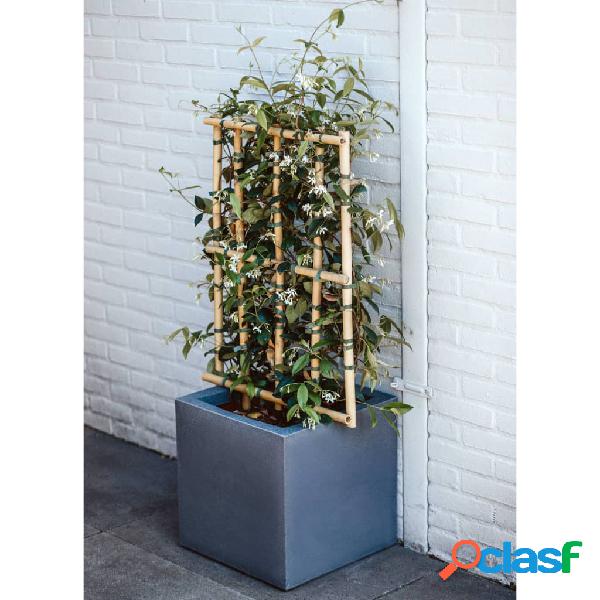 Capi Vaso Urban Smooth Quadrato 50x50x50 cm Grigio Scuro