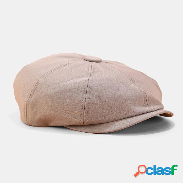 Cappelli da pittore ottagonali casual con tesa rovesciata in