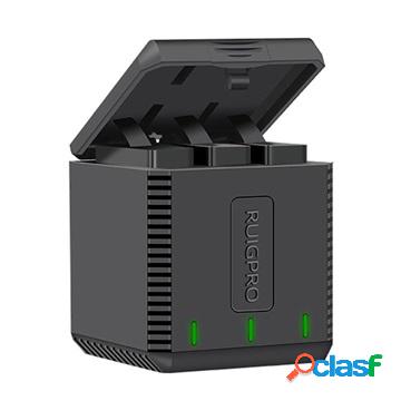 Caricabatterie Triplo RuigPro AT1160 per GoPro Hero9 Black
