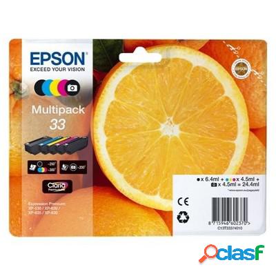 Cartuccia Epson C13T33374010 T33 Arancia (Conf. da 5 pz.)