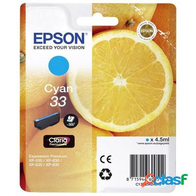 Cartuccia Epson C13T33424010 T33 Arancia originale CIANO