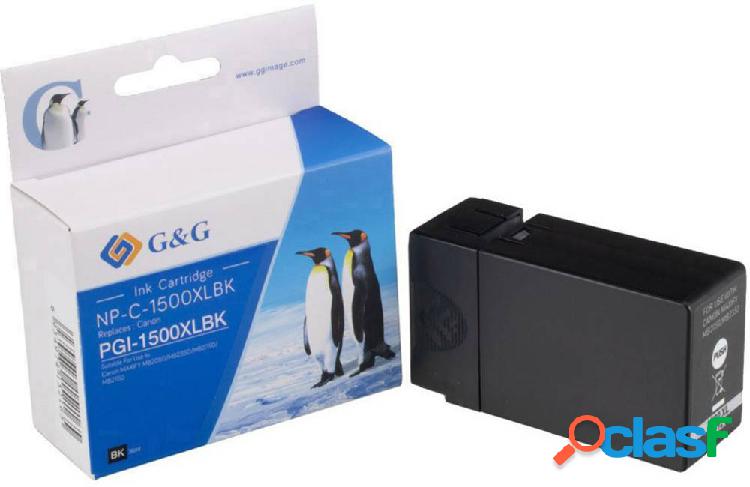 Cartuccia G&G Compatibile sostituisce Canon PGI-1500XL BK