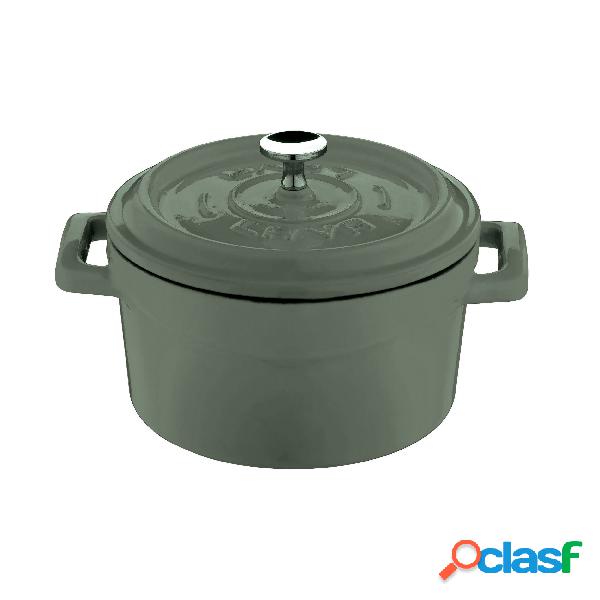 Casseruola Diam 10 Col Verde Ghisa, peso 1,24 kg