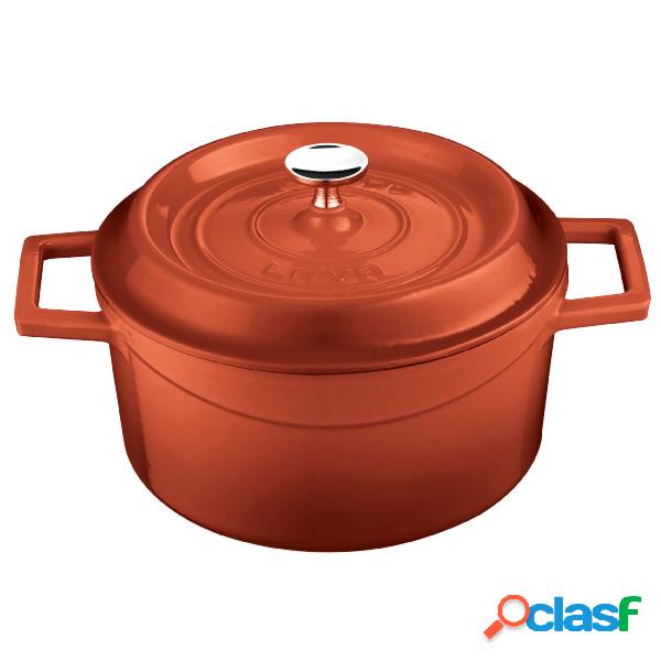 Casseruola Rotonda Cm 20 Col Rosso Ghisa, peso 4,31 kg