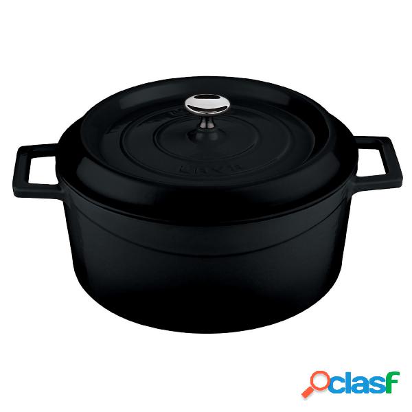 Casseruola Rotonda Cm 32 Col Nero Ghisa, peso 9,53 kg