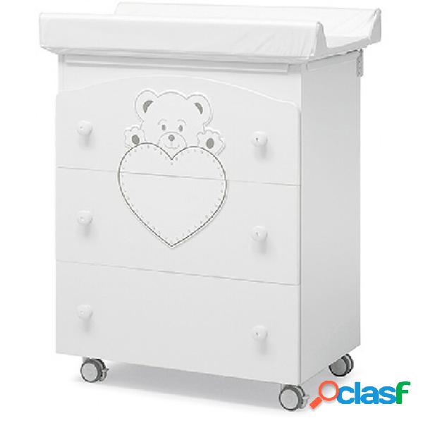 Cassettiera Fasciatoio Erbesi Lulu/Cucciolo Bianco
