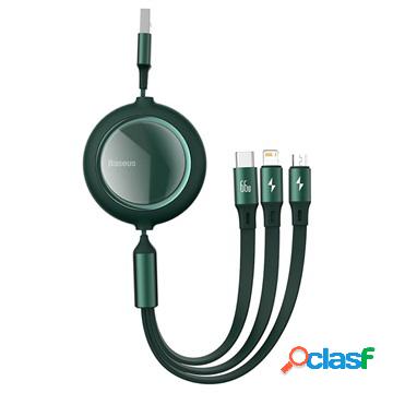 Cavo Retrattile 3 in 1 Baseus Bright Mirror - 66W, 1.2m -