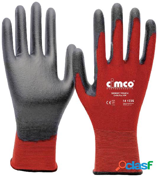 Cimco Skinny Touch grau/rot 141235 Nylon Guanto da lavoro