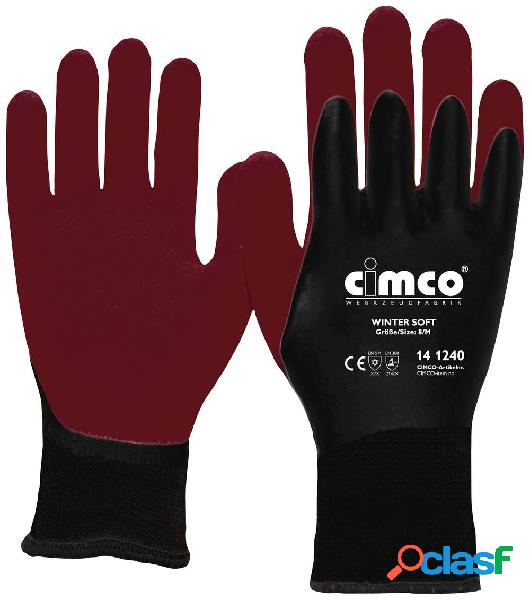 Cimco Winter Soft dunkelrot/schwarz 141243 Vinile Guanto da