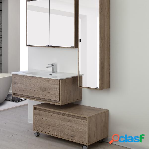 Composizione bagno cassetto con lavabo con cassettone e