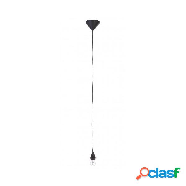 Contemporary Style - Lampadario filo elettrico e27 nero,