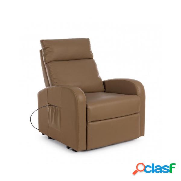 Contemporary Style - Poltrona lift alzapers tabacco,
