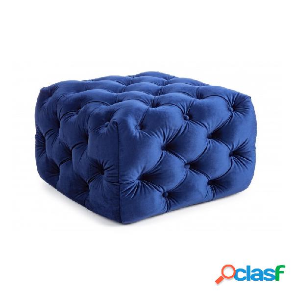 Contemporary Style - Pouf evan velluto blu s, scopri le