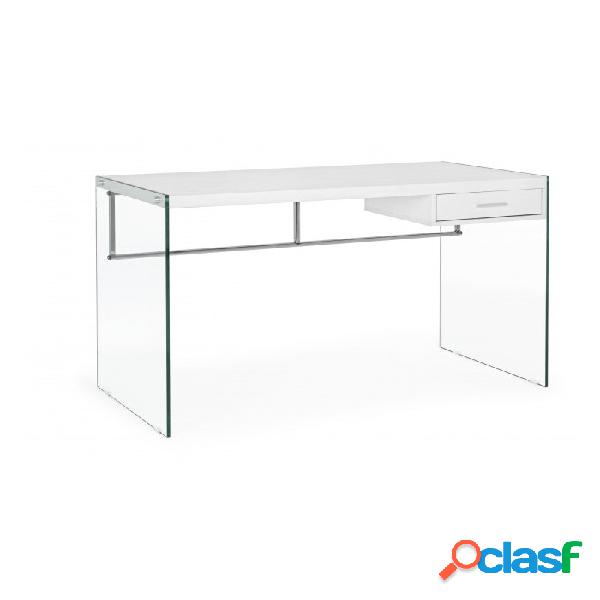Contemporary Style - Scrivania 1c suami bianco 122x60,