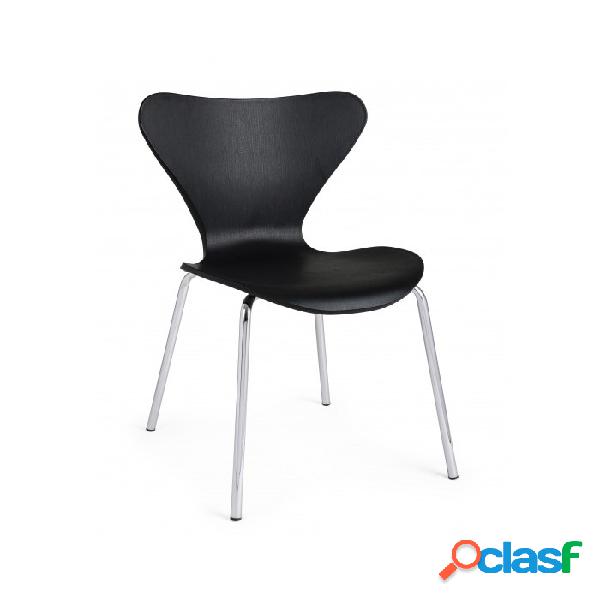 Contemporary Style - Sedia tessa nero, idee per la casa a
