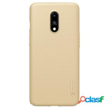 Cover Nillkin Super Frosted Shield per OnePlus 7 - Color Oro