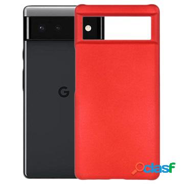 Cover in Plastica Gommata per Google Pixel 6 - Rosso