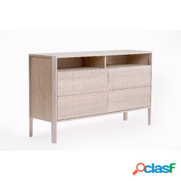 Credenza Oslo in legno ingegnerizzato e massiccio,