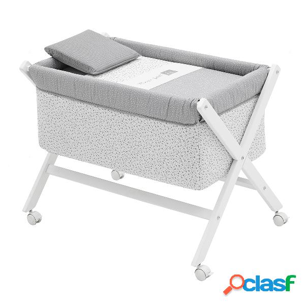 Culla X Di Legno Une Forest Gris/Bianco