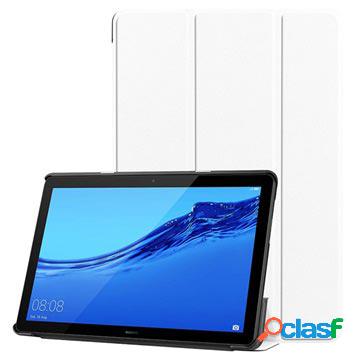 Custodia Folio Tri-Fold per Huawei MediaPad T5 10 - Bianca