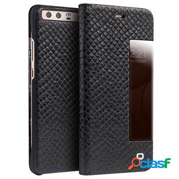 Custodia Smart in Pelle Qialino Dragon con Finestra a Flip