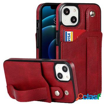 Custodia TPU Rivestita Con RFID Per iPhone 13 Mini - Rosso