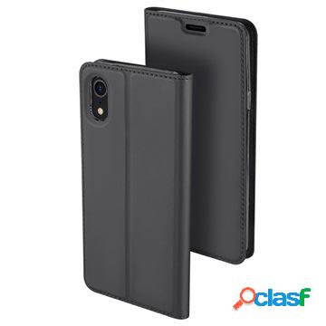 Custodia a Flip Dux Ducis Skin Pro per iPhone XR - Grigio