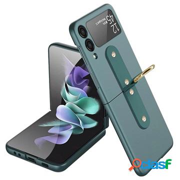 Custodia con Anello in Metallo per Samsung Galaxy Z Flip3 5G