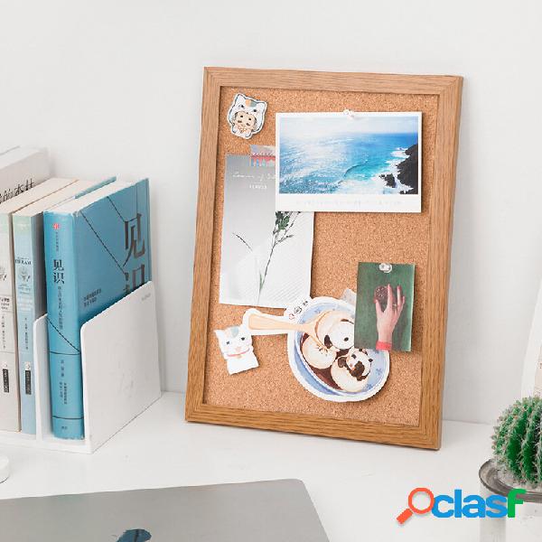 Deli Cork Board Messaggio Home Note Board Cornice in legno