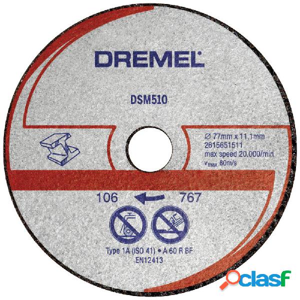 Dremel DSM510 2615S510JB Disco di taglio dritto 77 mm 3 pz.