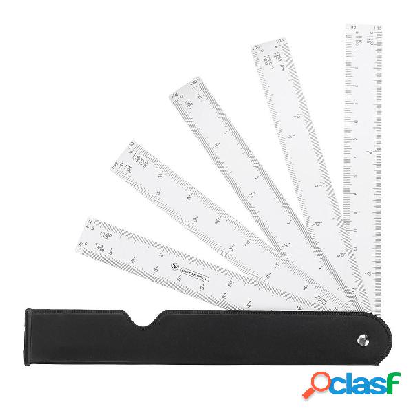 Drillpro 5pcs multifunzione combinato Scala vestito righello