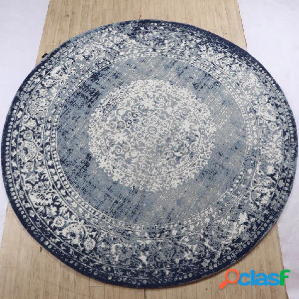 Dutch Lifestyle Tappeto Durban Jahrg 150 cm Rotondo Blu