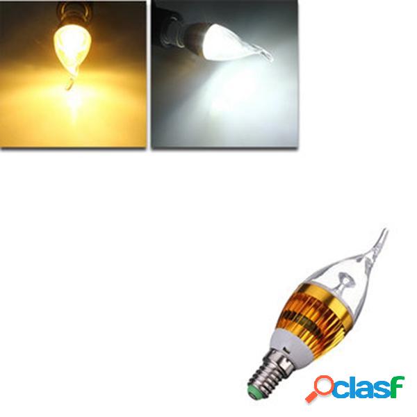 E14 4.5W 800-850lm bianco / bianco caldo 3 LED candela