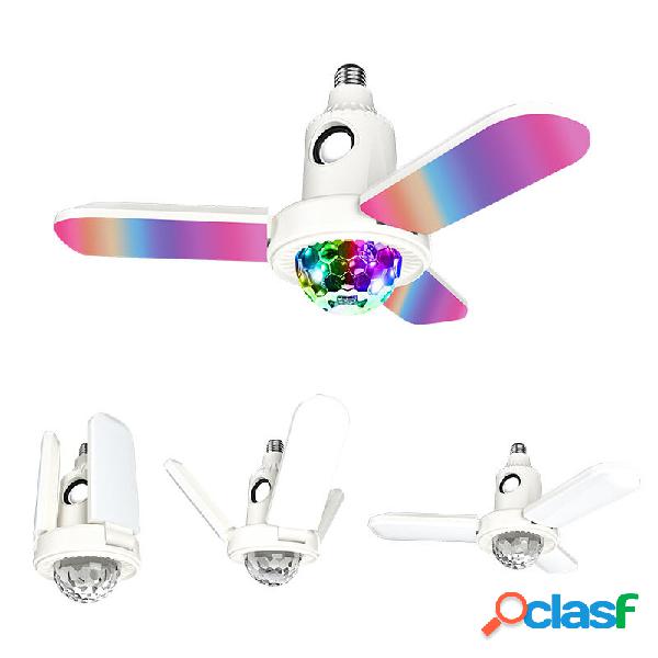 E27 LED Ventilatore da soffitto deformabile Luce RGB