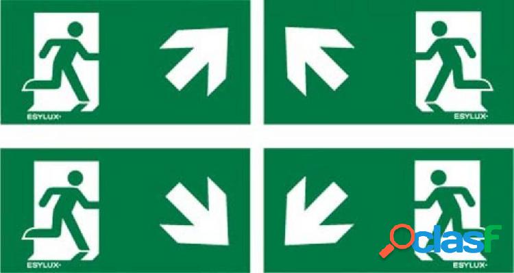 ESYLUX EN10077517 Pittogramma Uscita di emergenza in alto, a