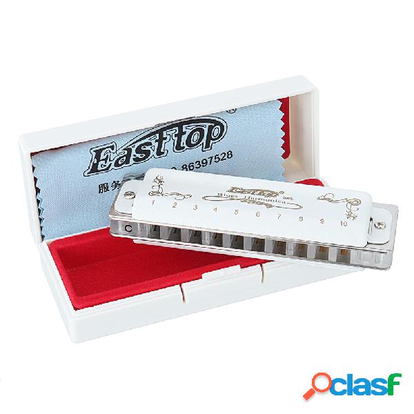Easttop T008LS 10 fori C chiave Bruce Blues Armonica
