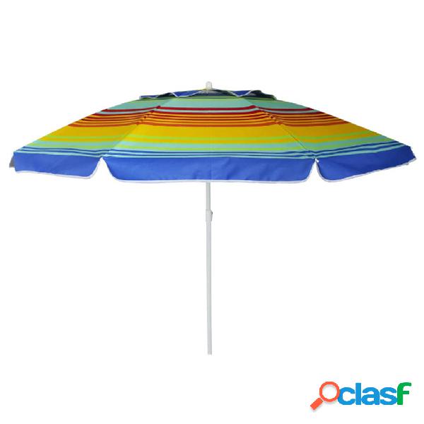 Eurotrail Ombrellone da Spiaggia UPF 50+ Arcobaleno