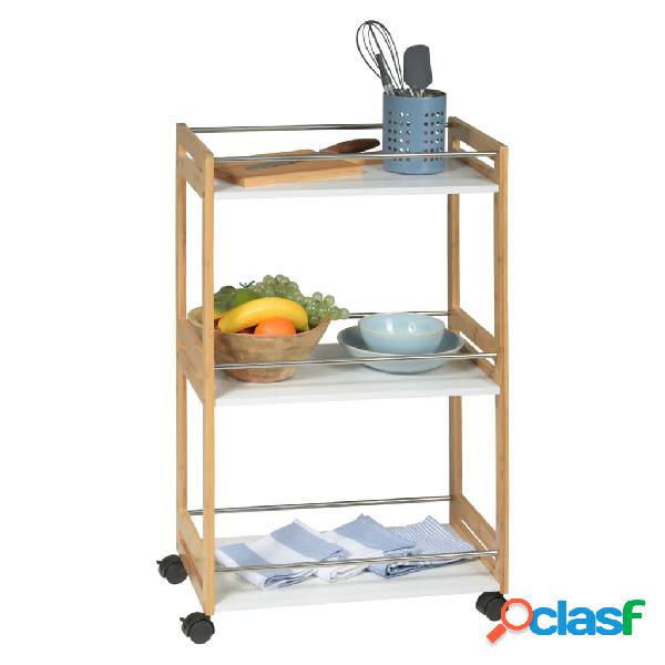 Excellent Houseware Carrello da Cucina con 3 Ripiani in