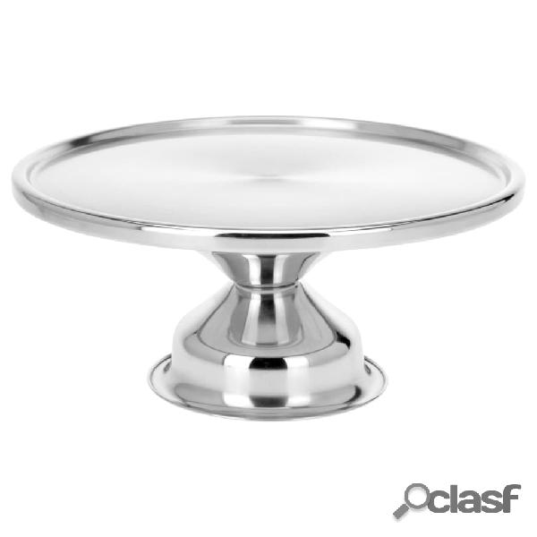 Excellent Houseware Vassoio per Torte 33 cm in Acciaio