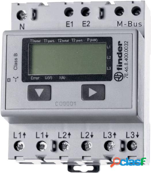 Finder 7E.46.8.400.0032 Contatore corrente trifase digitale