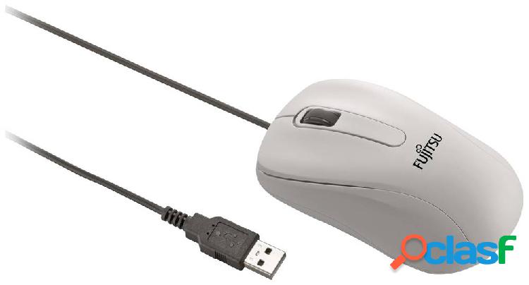 Fujitsu M520 Mouse USB Ottico Grigio 3 Tasti 1000 dpi