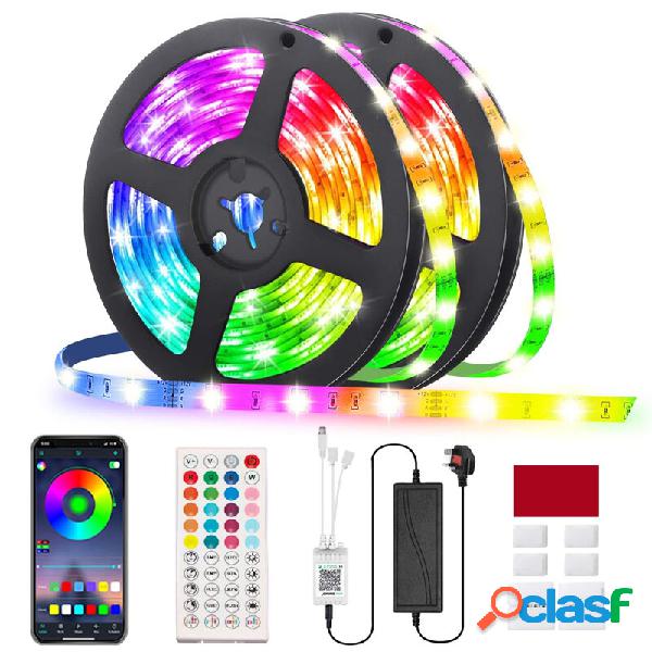 GLIME 5M/10M LED Luci di Striscia 5050 RGB Cambiare Sotto