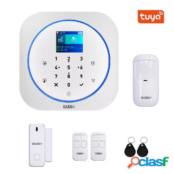 GUUDGO Tuya APP Smart WiFi GSM Sistema di allarme di