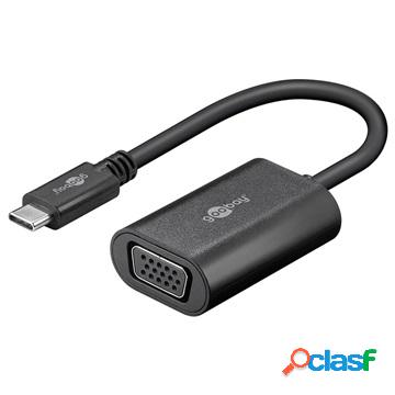 Goobay Full HD USB-C / VGA Adapter - Black
