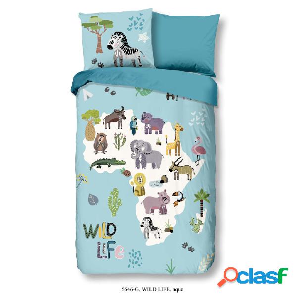 Good Morning Copripiumino per Bambini Wild Life 140x200/220