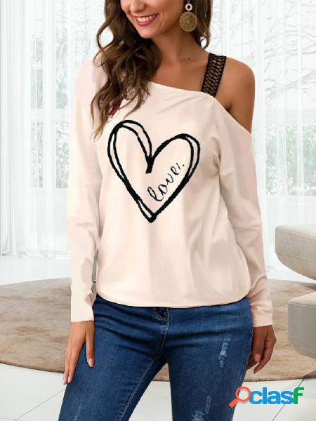 Graphic One Camicetta casual a maniche lunghe sulla spalla