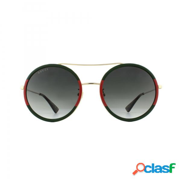 Gucci Gafas Gg0061S 003 Metal 140 Gold-Gold-Green Gucci